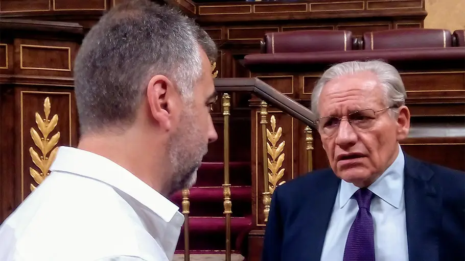 Bob Woodward con Carlos Alsina en el Congreso Bob Woodward con Carlos Alsina en el Congreso