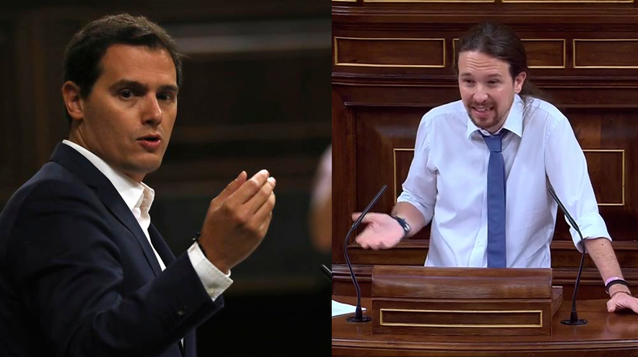 Personas Físicas: Duelo de zascas entre Albert Rivera y Pablo Iglesias Personas Físicas: Duelo de zascas entre Albert Rivera y Pablo Iglesias