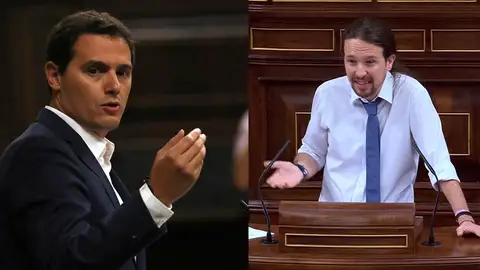 Albert Rivera y Pablo Iglesias Albert Rivera y Pablo Iglesias