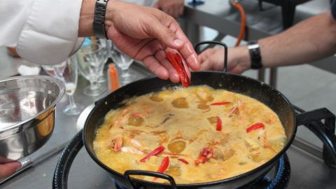 Preparando la caldereta