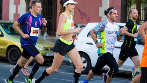 Corredores con medias