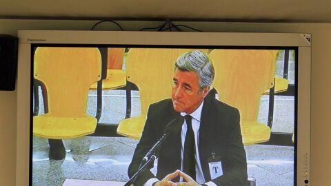  Imagen tomada de un monitor de la sala de prensa de la Audiencia Nacional 