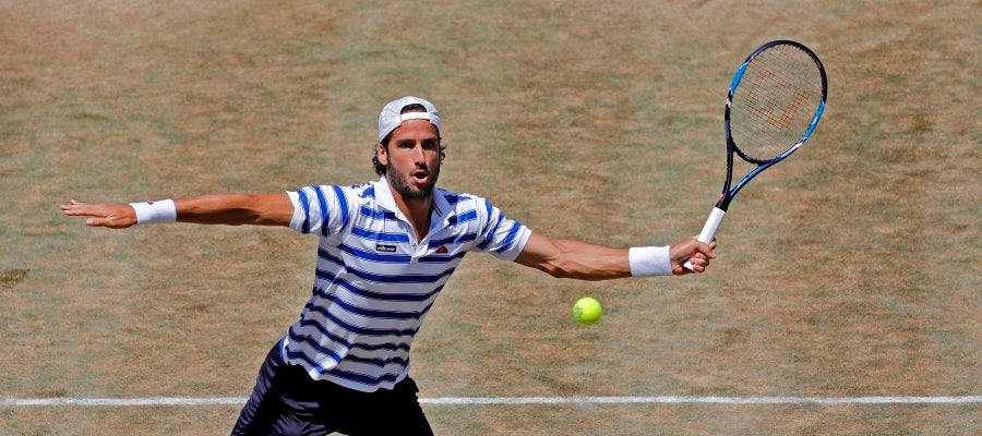 Feliciano López en el torneo de Queens Feliciano López en el torneo de Queens