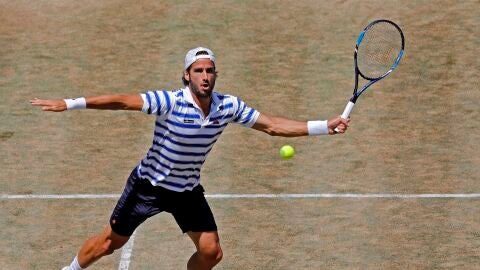 Feliciano L&oacute;pez en el torneo de Queens