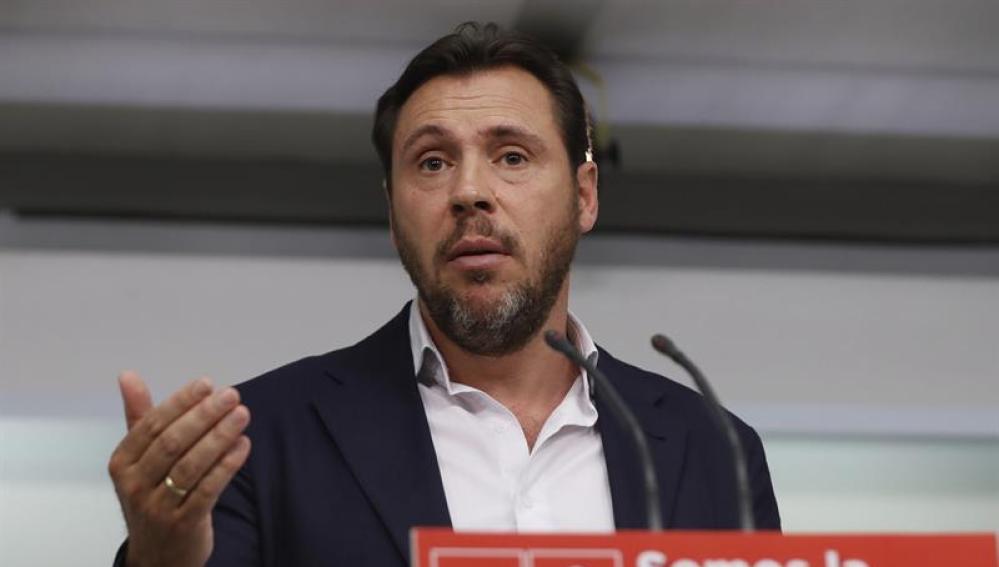 El portavoz de la ejecutiva del PSOE, Óscar Puente