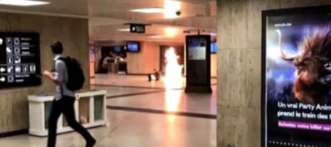 Abatido una persona por la Policía tras provocar una explosión en la estación central de Bruselas Abatido una persona por la Policía tras provocar una explosión en la estación central de Bruselas