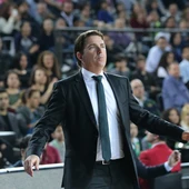 Xavi Pascual, en un partido de la Euroliga con Panathinaikos Xavi Pascual, en un partido de la Euroliga con Panathinaikos