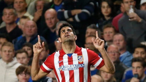 Diego Costa celebra un gol con el Atl&eacute;tico de Madrid