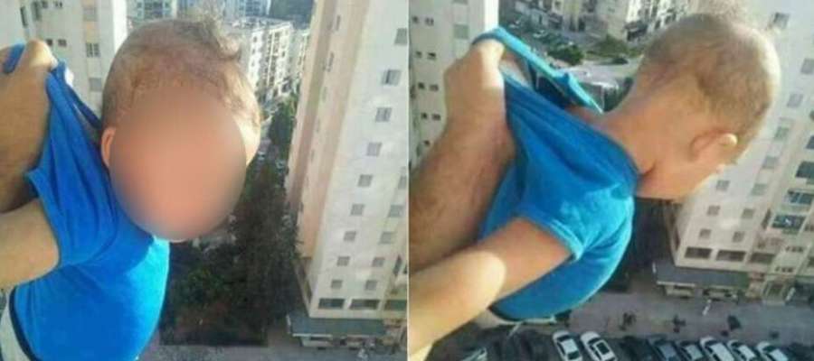 Foto publicada por el condenado tras arriesgar la vida del bebé Foto publicada por el condenado tras arriesgar la vida del bebé