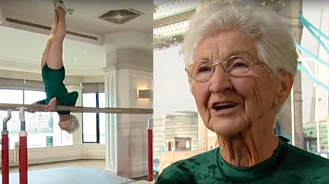 La historia de la gimnasta más anciana del mundo, que ha ingresado en el Libro Guinness de los Récords La historia de la gimnasta más anciana del mundo, que ha ingresado en el Libro Guinness de los Récords