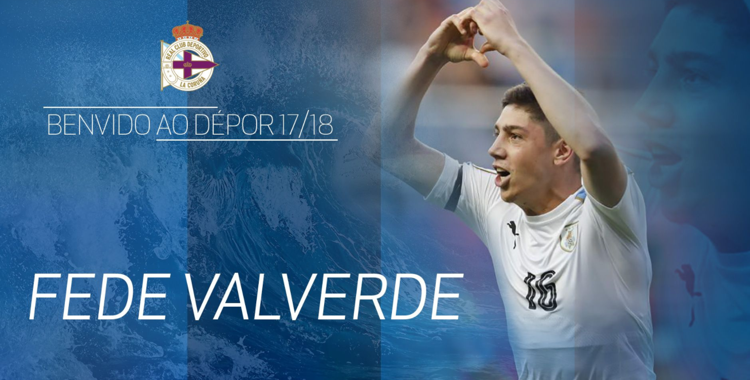 El Deportivo de la Coruña cierra la cesión de Fede Valverde El Deportivo de la Coruña cierra la cesión de Fede Valverde