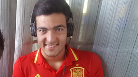 El jugador de la Selecci&oacute;n Espa&ntilde;ola, Mikel Merino. 