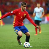 Morata, en un partido con la selección española Morata, en un partido con la selección española