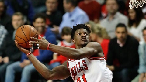 Jimmy Butler, en un partido con los Bulls