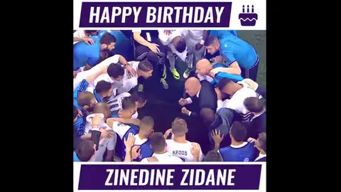 La felicitación del Madrid a Zidane La felicitación del Madrid a Zidane