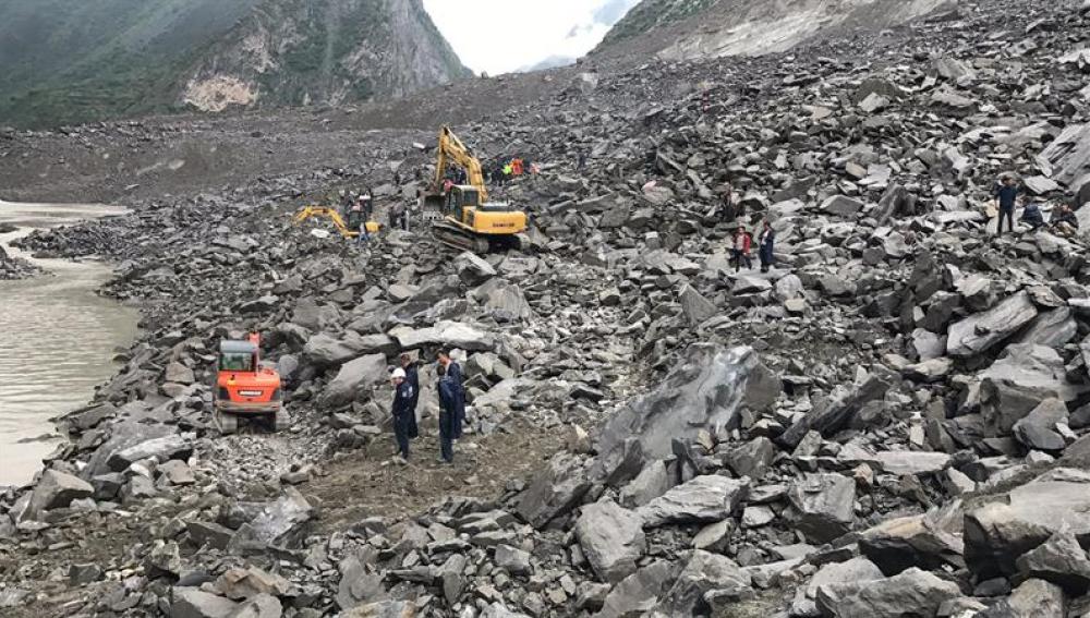 Deslizamiento de tierra en China
