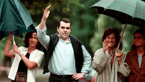 El empresario Cosme Delclaux tras su liberación El empresario Cosme Delclaux tras su liberación