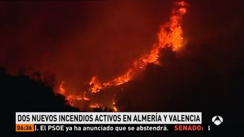 Incendio en la sierra calderona