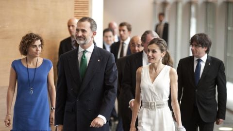 Los Reyes y Carles Puigdemont