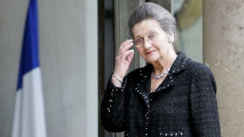 Simone Veil, la primera mujer que fue elegida presidenta del Parlamento Europeo 