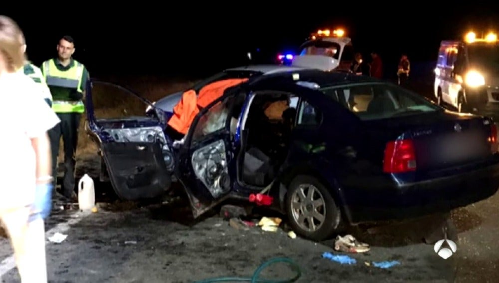 Cuatro muertos y cuatro heridos en un accidente de tráfico en Escalonilla, Toledo