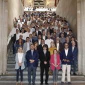 El govern de la Generalitat junto a 500 alcaldes catalanes