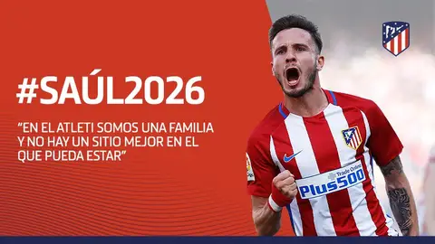 Saúl renueva con el Atlético Saúl renueva con el Atlético
