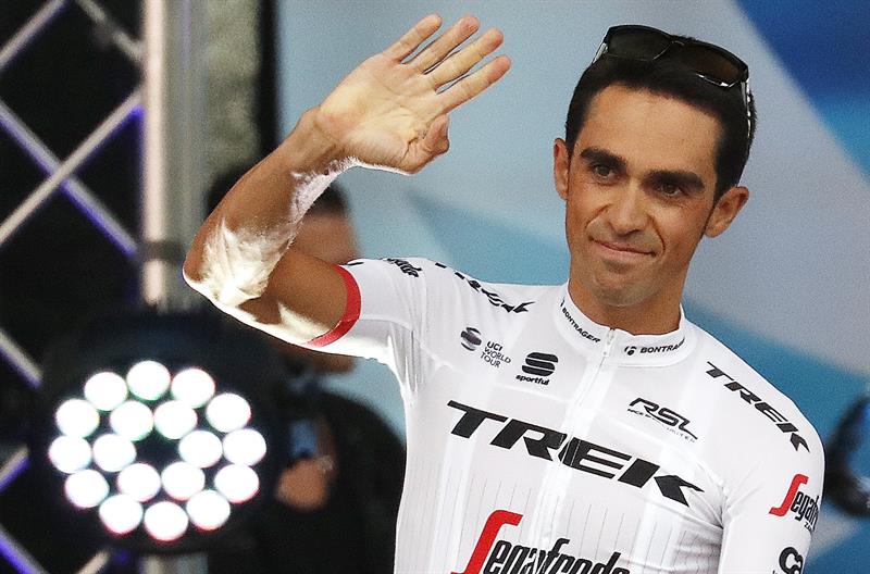 Alberto Contador: "Ha sido una etapa nerviosa, el equipo ha estado genial y me ha ayudado mucho" Alberto Contador: "Ha sido una etapa nerviosa, el equipo ha estado genial y me ha ayudado mucho"