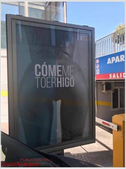 Retiran una campaña publicitaria con eslogan e imagen sexistas en Torre del Mar (Málaga) Retiran una campaña publicitaria con eslogan e imagen sexistas en Torre del Mar (Málaga)