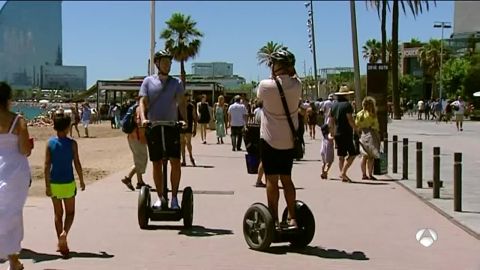 Uso de segways en Barcelona