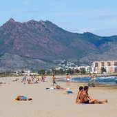 Imagen de archivo de la playa del Gurugú en Castellón. Imagen de archivo de la playa del Gurugú en Castellón.