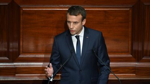 El presidente de Francia, Emmanuel Macron