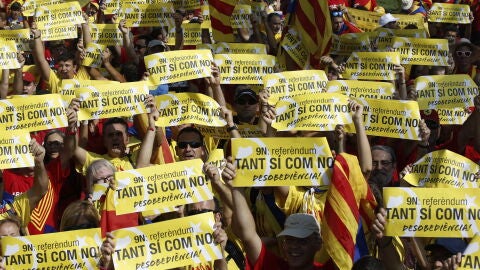 Manifestaci&oacute;n a favor del refer&eacute;ndum