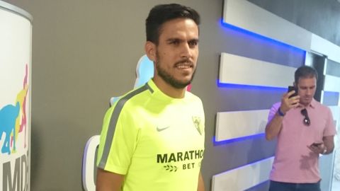 Jose Recio, del M&aacute;laga, en inicio de la pretemporada