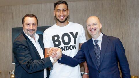 El portero del Milan, Gianluigi Donnarumma.