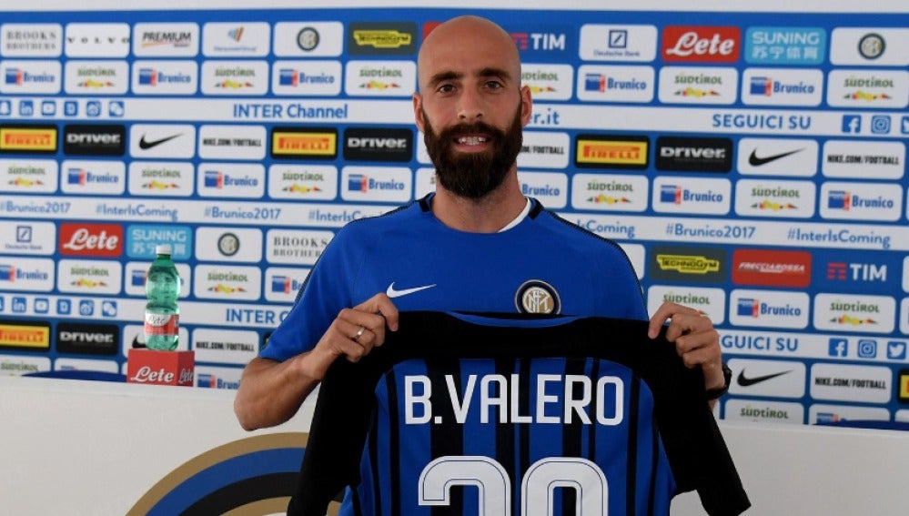El nuevo jugador del Inter, Borja Valero. 