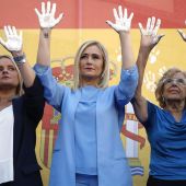 Marimar Blanco, Cristina Cifuentes y Manuela Carmena en el homenaje a Miguel Ángel Blanco