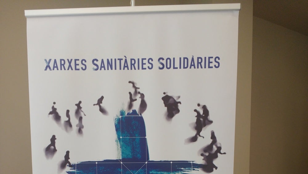 Cartel promocional de les Xarxes Sanitàries Solidàries