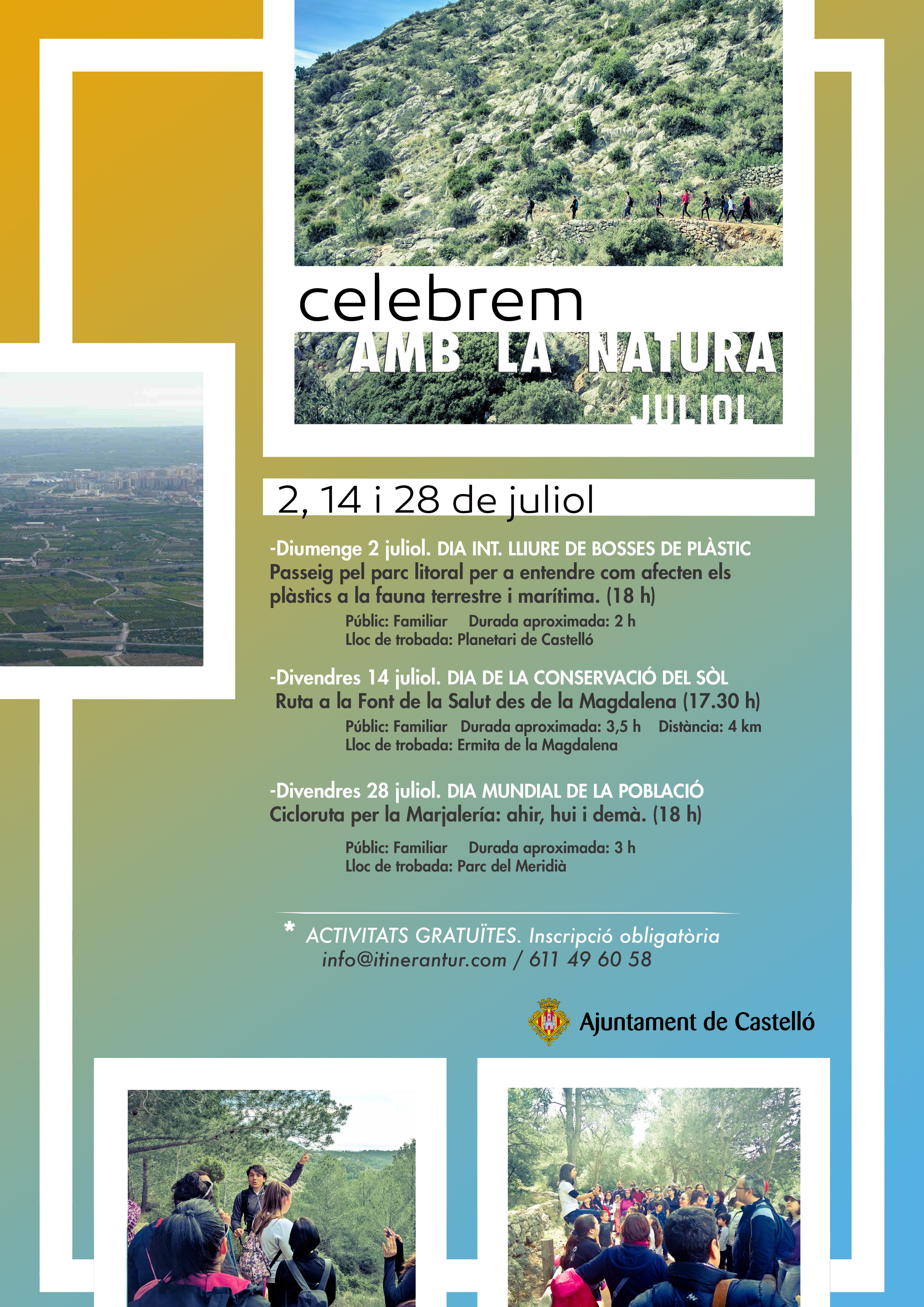 Castellón celebra el Día de la Conservación del Suelo organizando rutas y diversas actividades Castellón celebra el Día de la Conservación del Suelo organizando rutas y diversas actividades