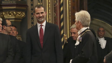 El Rey Felipe VI en el Parlamento brit&aacute;nico