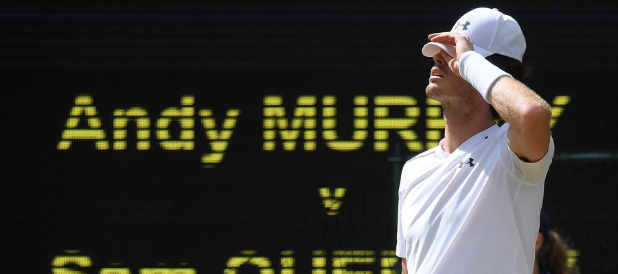 Andy Murray, durante su partido contra Querrey Andy Murray, durante su partido contra Querrey