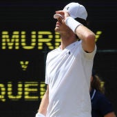Andy Murray, durante su partido contra Querrey