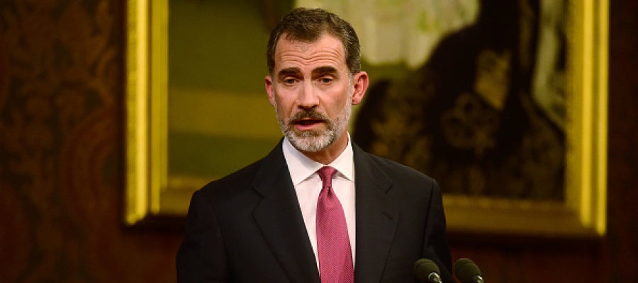 El Rey Felipe VI, durante su discurso ante el Parlamento Británico El Rey Felipe VI, durante su discurso ante el Parlamento Británico