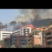 Incendio en el paraje de la Alhambra
