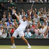 Cilic celebra su pase a la final de Wimbledon Cilic celebra su pase a la final de Wimbledon