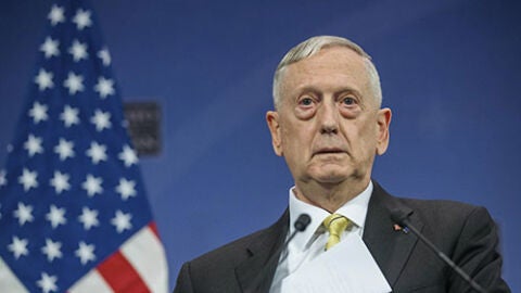 El secretario de Defensa estadounidense, James Mattis
