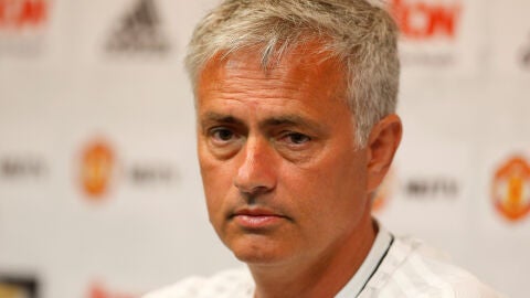 Mourinho, durante la conferencia de prensa