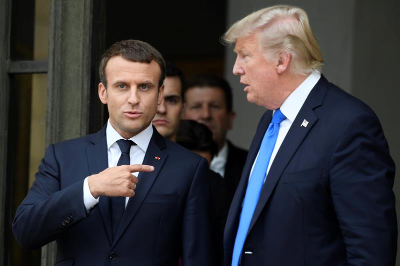 Trump y Macron mantienen una conversación telefónica sobre el aumento de la cooperación en Siria e Irak y la situación de Venezuela Trump y Macron mantienen una conversación telefónica sobre el aumento de la cooperación en Siria e Irak y la situación de Venezuela