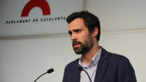 Roger Torrent Portavoz adjunto de Junts x Si en el parlamento de Catalu&ntilde;a