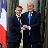 Emmanuel Macron y Donald Trump